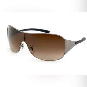 Ray-Ban Highstreet RB 3321 041/13 3N Sunglasses Gunmetal Shield Gradient lense